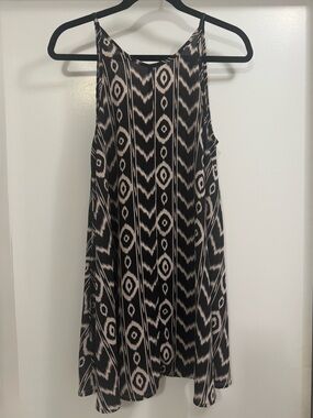 WONDERLAND HNL - o/s  Black and Cream-Print Mini Dress